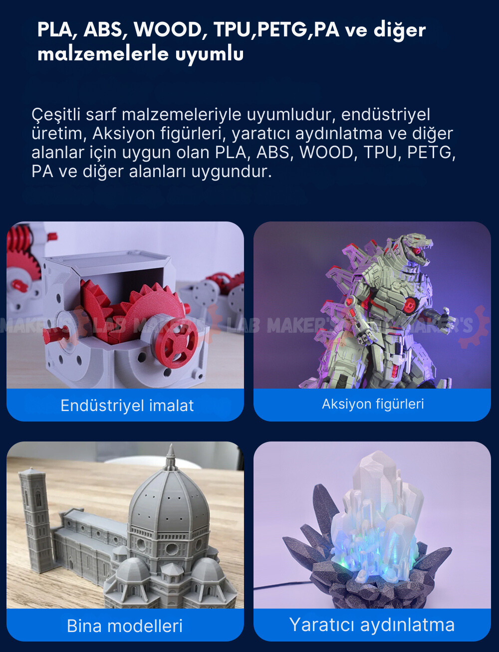 Kingroon KLP1 230 CoreXY Yazıcı - filaments